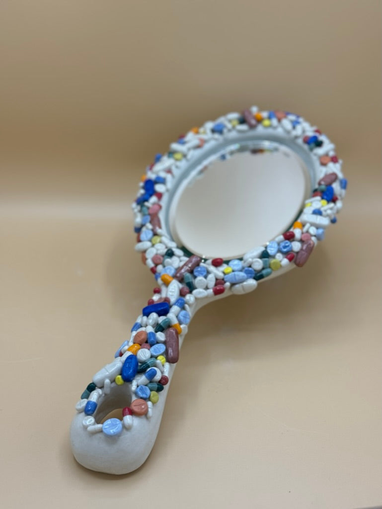 Mirror: Porcelain Pill *Large* ~SOLD~